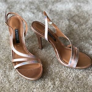 Kay Unger Aideen Strappy Metallic Sandal